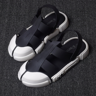 新款运动型凉鞋包头男驾车外穿漂流溯溪沙滩厚底防滑潮拖鞋大码夏