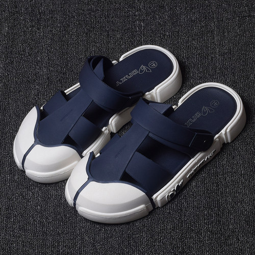 男士厚底户外防滑包头两用凉拖鞋