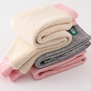 女孩德绒裤 儿童加绒加厚保暖裤 中大童绒裤 女宝宝棉裤 子 女童打底裤