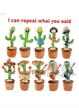 Dancing Cactus Repeat Talking Toy Electronic Plush Toys Can