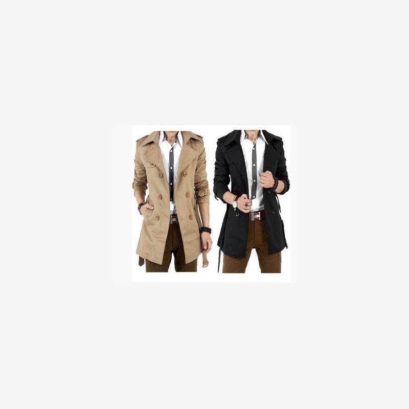 春季大码6xl男士200斤男人风衣外套Big yards men's trench coat