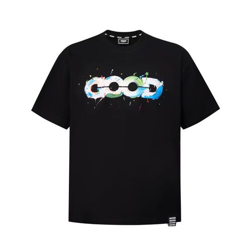 GB-GOOD立体宝石涂鸦地图短袖T恤