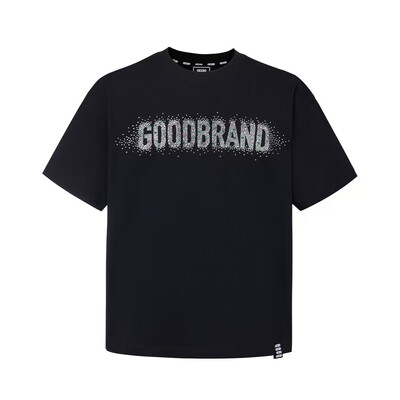 轻奢满钻月牙短袖T恤男女同款