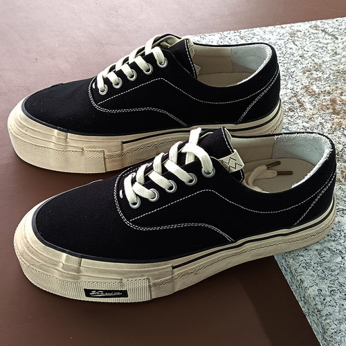 做旧帆布鞋visvimcantq增高