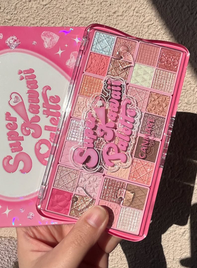 canmake/井田自然高光立体修饰眼部砍妹40周年限定32色珠光眼影盘