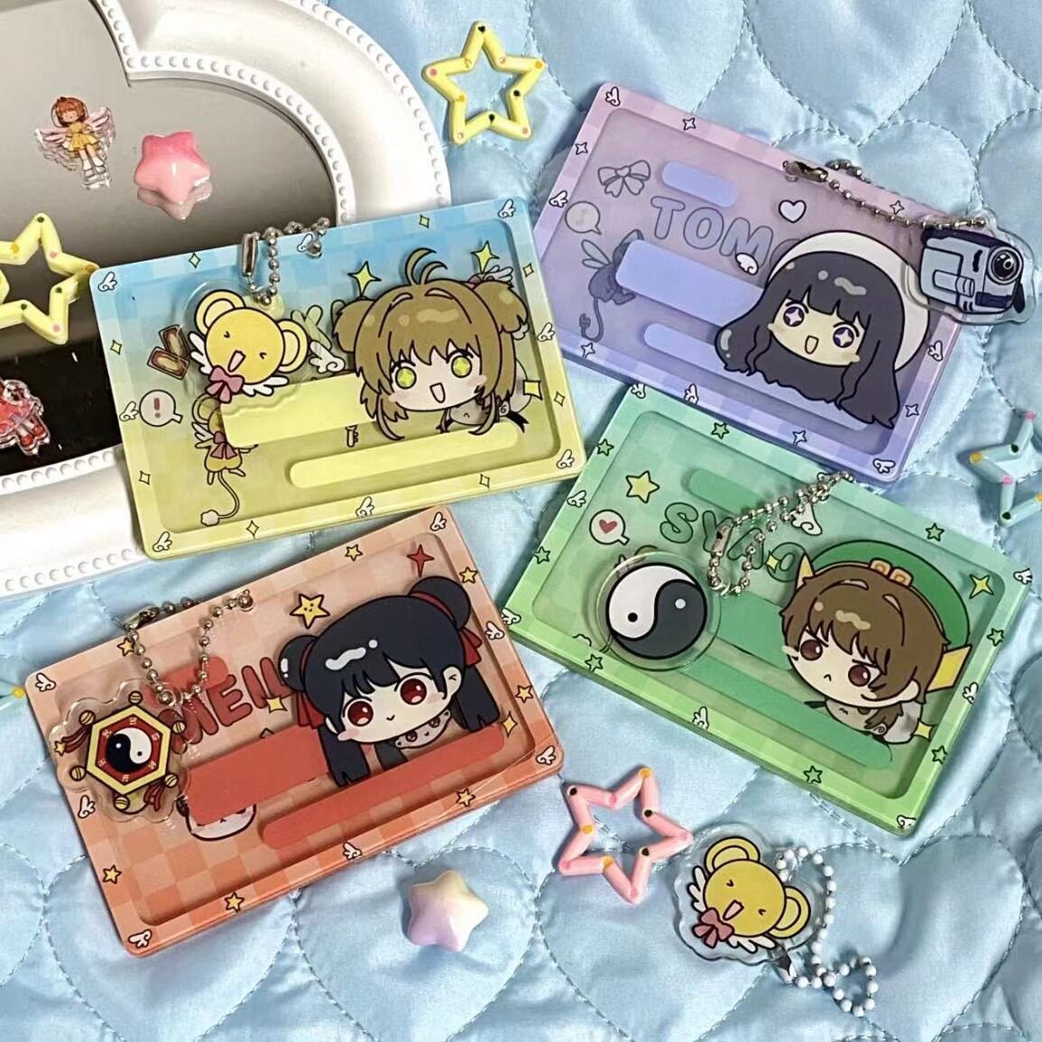 MUMU良品魔法少女百变小樱卡套亚克力遮挡透明身份证卡套动漫周边