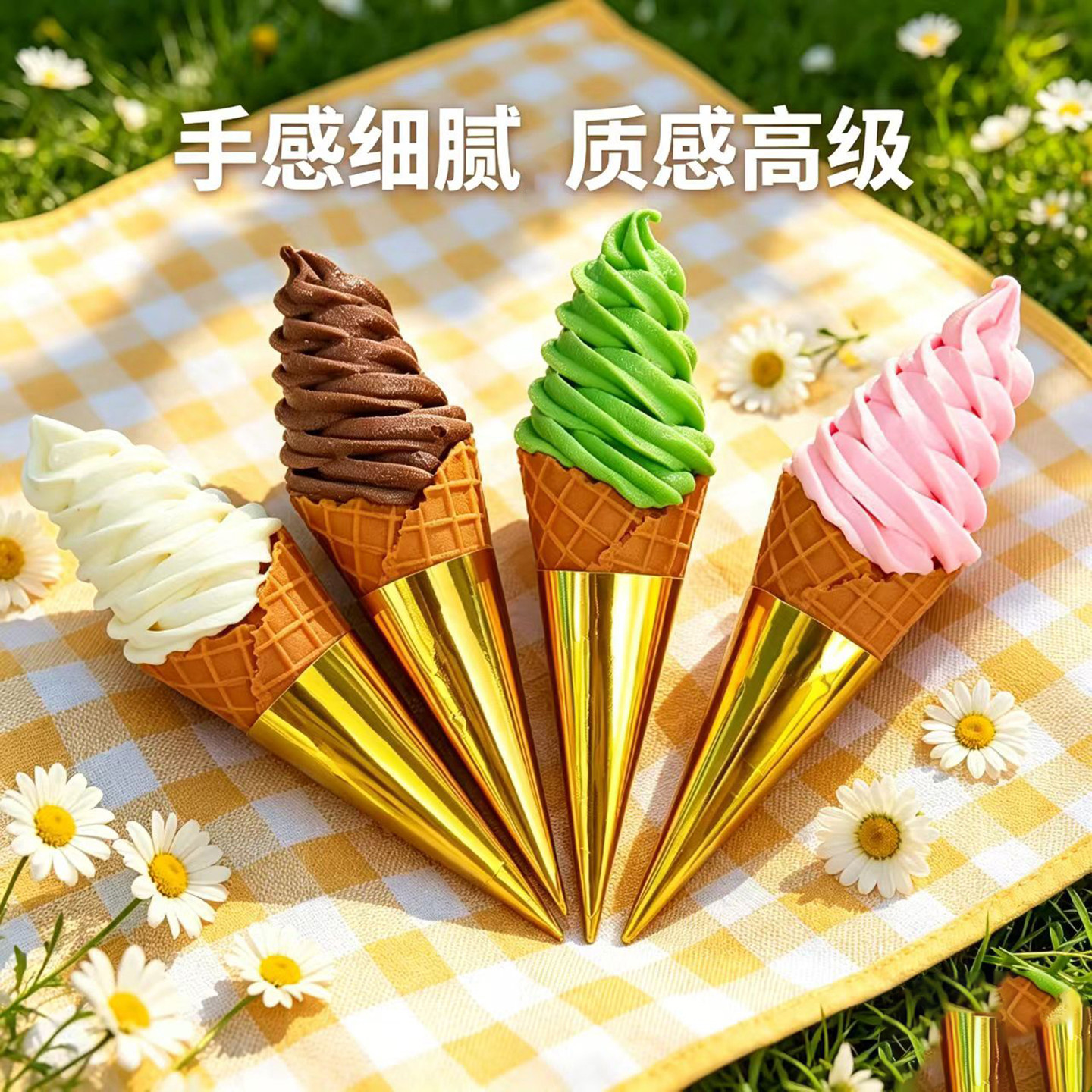 仿真冰淇淋甜筒橱窗摆件