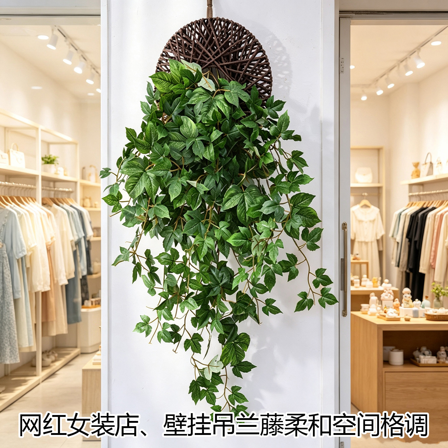爬山虎仿真藤条壁挂遮挡装饰