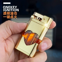 Прозрачная креативная механическая старомодная ретро зажигалка на керосине, подарок на день рождения