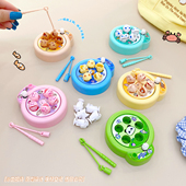 动物乐园趣味旋转钓鱼机钥匙扣卡通迷你解压小玩具情侣包包挂件