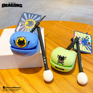 正版驯龙高手趣味敲敲木鱼钥匙扣随身解压小玩具情侣包包挂件配饰