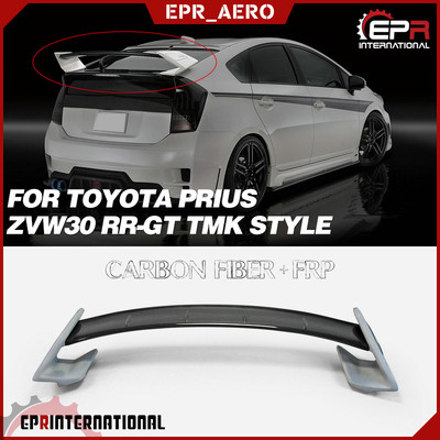 适用于丰田08-11普锐斯Prius ZVW30 RR-GT TMK款碳纤维改装GT尾翼