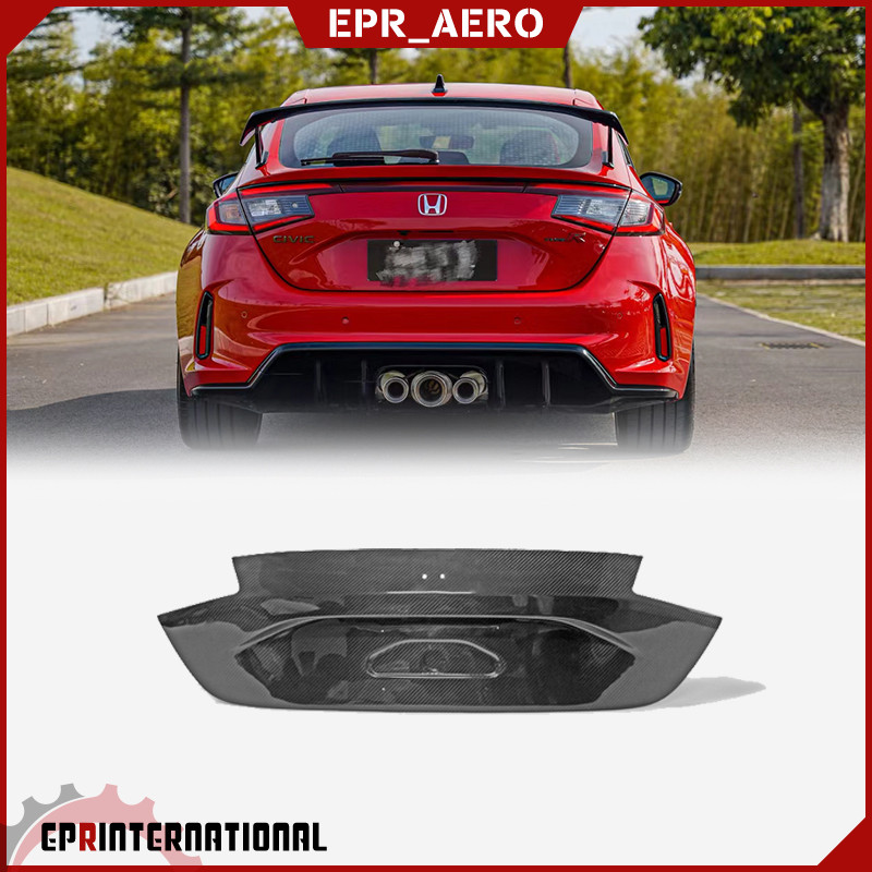 适用于本田Type R FL5 OE原厂款碳纤维尾箱盖贴件 尾箱盖附件外观