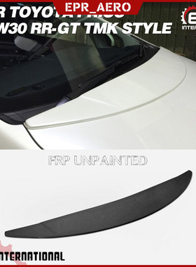 适用于丰田08-11普锐斯Prius ZVW30 RR-GT TMK款碳纤维改装机盖唇