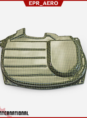 适用于三菱Evolution 9 碳纤维改装引擎齿轮盖黄色碳纤维加装贴件