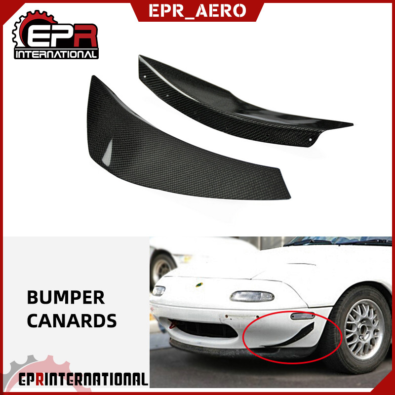 适用于马自达MX5 NA MK1 Miata ARS前杠风刀碳纤维改装前杠扰流片