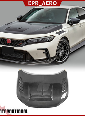 适用于本田思域 FL5 TypeR 碳纤维MUG款前机盖引擎盖车头盖改装件