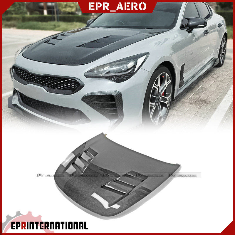 适用于Stinger K8斯汀格 碳纤维AM款开孔 机盖引擎盖替换改装包围