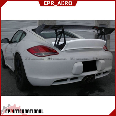 适用于保时捷06-12 Cayman 987 RS Type碳纤维改装GT大尾翼定风翼