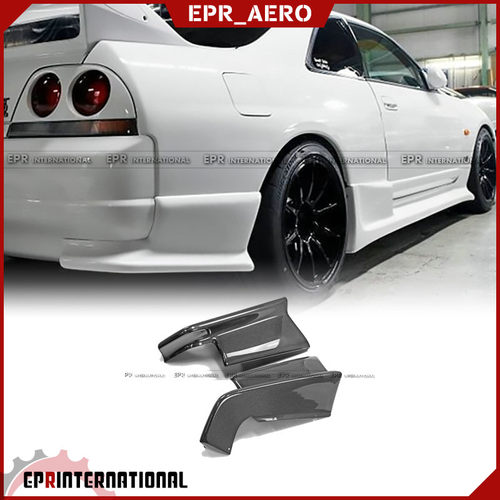 适用于日产 GTR R33 碳纤维TS款后杠包角后包围改装