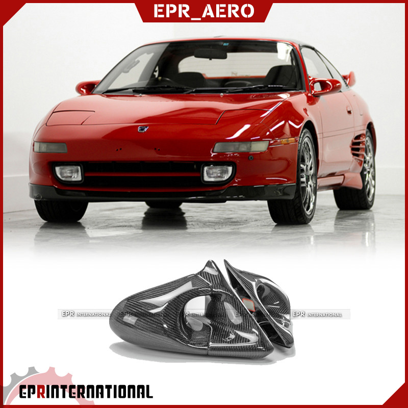 适用于丰田 MR2 SW20 碳纤维GND款子弹后视镜通风电动轻量化改装