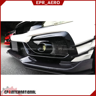 FK8 前唇底板前铲扰流片改装 Type 碳纤维VRS款 适用于本田思域