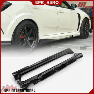 适用于本田两厢思域Civic FK7 FK8 VARIS款碳纤维改装侧裙 小包围