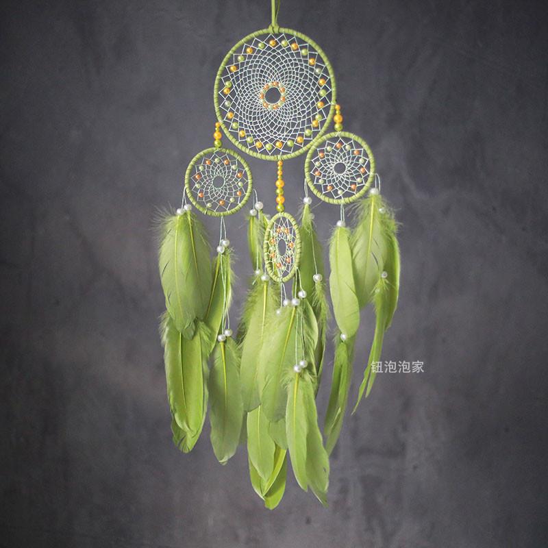 印第安捕梦网卧室挂饰创意风铃森系复古房间店铺唯美装饰吊饰礼物