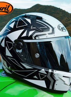 CYRIL赛罗头盔机车全盔男女全覆式摩托车赛车街车四季通用R1跑盔