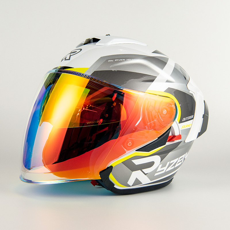 RSV头盔镜片RO-5半盔镜片原厂镜片防爆镜片日夜通用高清遮阳933