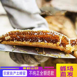 佛坪土蜂蜜野生蜂蜜液态蜜新鲜百花蜜农家自产纯正土蜂蜜500g包邮