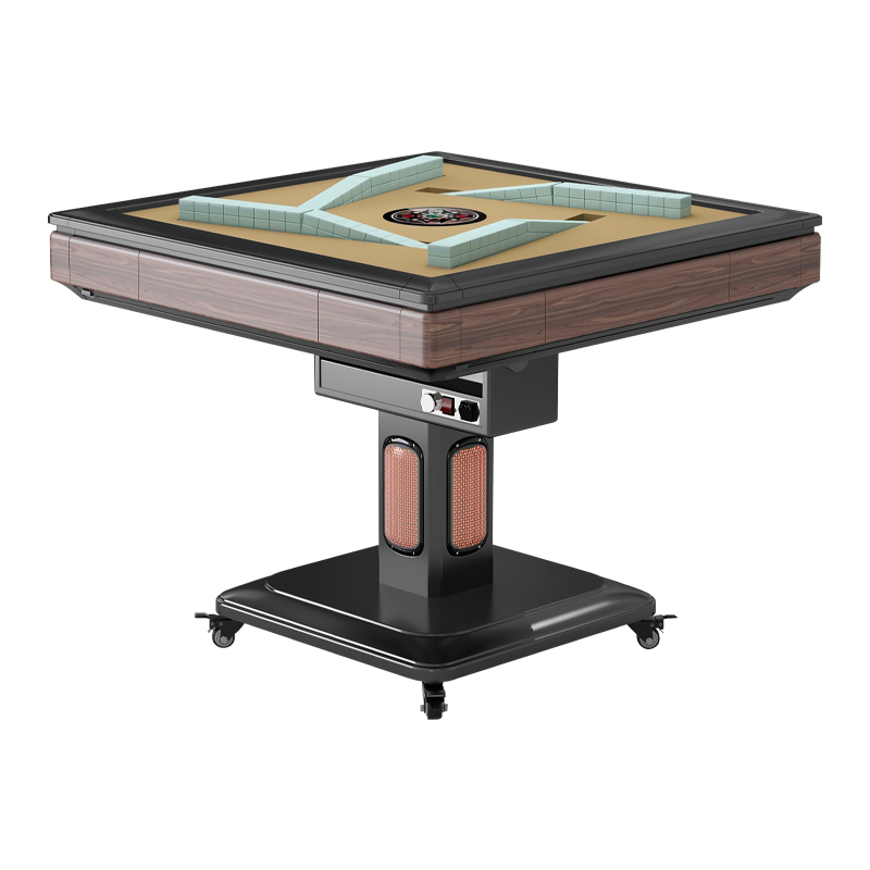 将盟5.0旋风过山车麻将机折叠取暖款家用电动麻将桌餐桌两用机麻