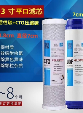 净水器滤芯11.3寸28.8cm家用UDF颗粒活性炭CTO压宿炭反渗透纯水机