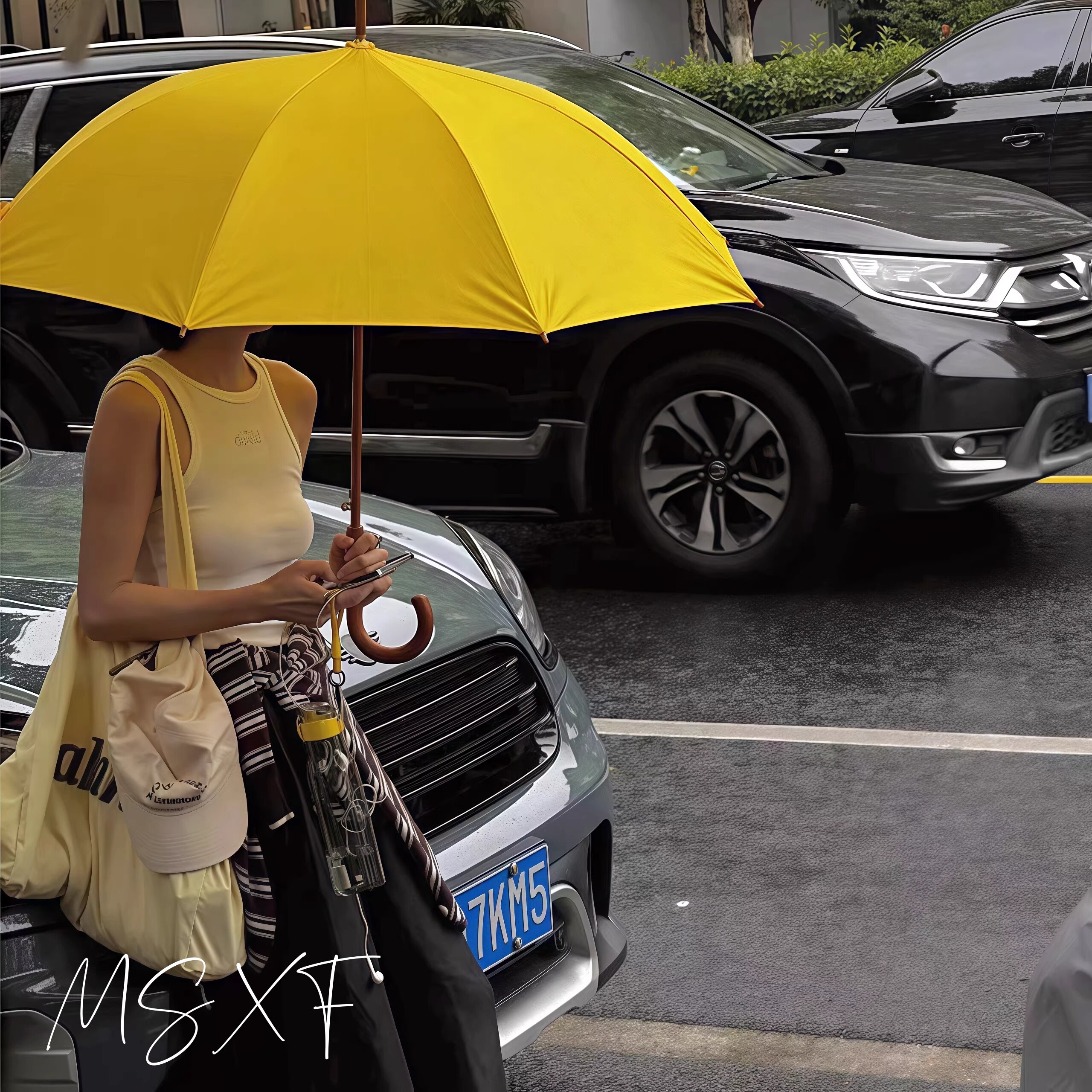 日系简约双人长柄伞实木弯钩自动雨伞晴雨两用情侣直杆伞抗风暴伞