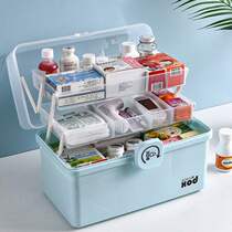 Medicine box, household, multi-layer, large capacity, portable, emergency medicine, small medicine box, household medicine storage box