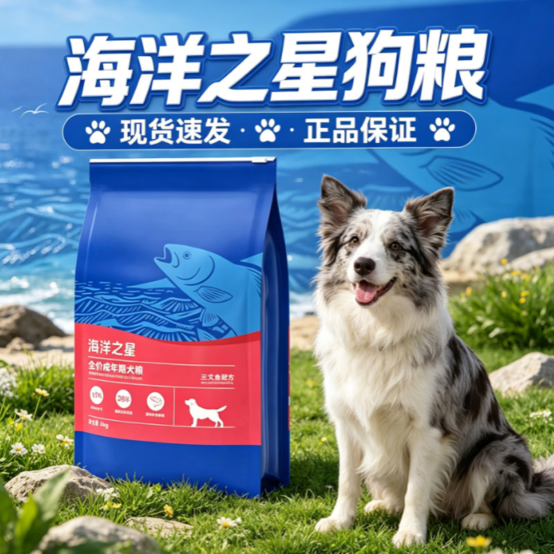 海洋之星三文鱼全价成犬粮狗粮