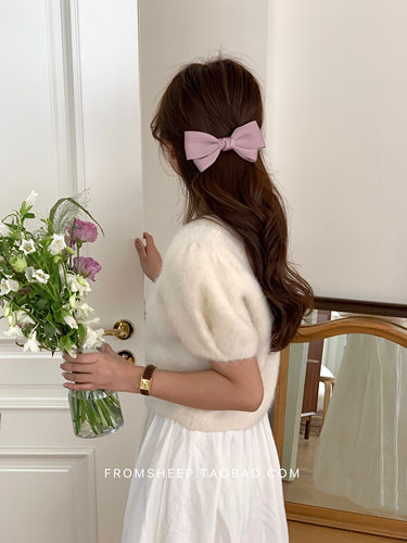 定制款高级感后脑勺蝴蝶结发夹