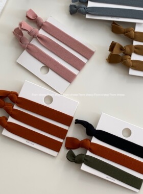 韩国简约打结头绳扎头发女网红复古束发带绑发绳耐用小橡皮筋头饰