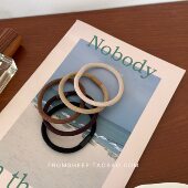 韩国简约基础头绳女高级感发绳扎头发橡皮筋皮套百搭马尾发圈头饰