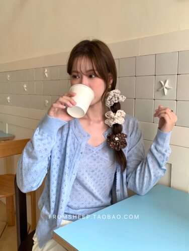 定制款～韩国进口面料碎花发圈女