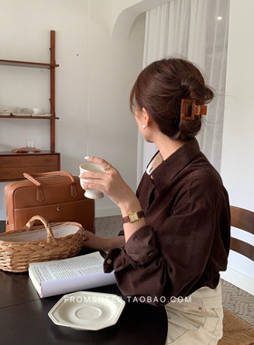 BetterMood自制~韩国醋酸抓夹女高级感鲨鱼夹方形半扎发发夹发抓