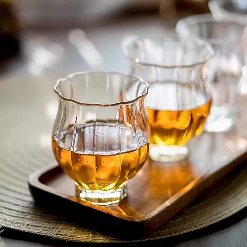 水仙杯耐热玻璃主人杯女功夫绿茶杯花茶杯个人品茗杯创意莲花水杯
