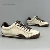 阿甘鞋 ELEGANT 新款 真皮拼接轻便低帮软底运动休闲时尚 ROSE 男鞋