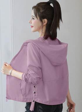 防晒衣女短款小个子夏季新款韩版宽松休闲减龄女士开衫透气薄外套