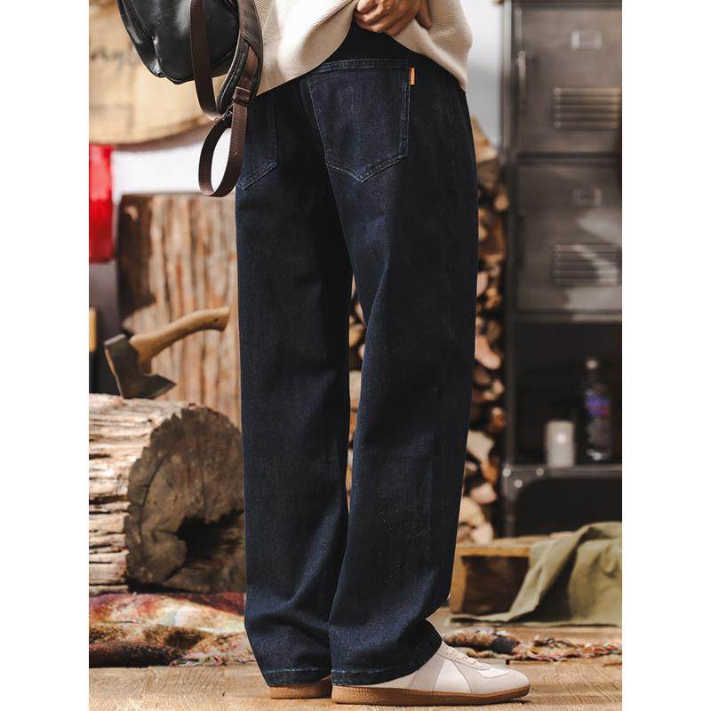 it neith BIAS潮牌美式经典覆古重磅牛仔裤男秋季直筒水洗休闲裤