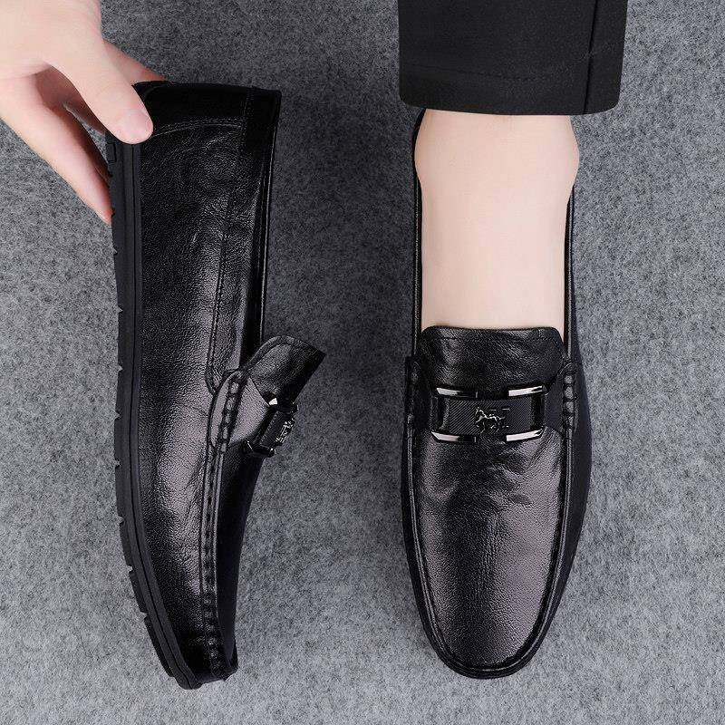 豆豆鞋男秋冬2024新款软面真皮透气男士休闲皮软底一脚蹬驾车鞋,流行男鞋,乐福鞋（豆豆鞋）,淘宝优惠券,粉丝福利购,淘宝优惠卷