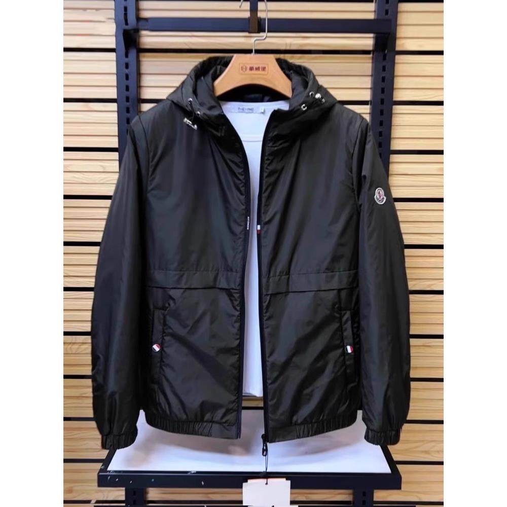 高端连帽休闲外套男士春秋季2025年新款潮牌纯色百搭夹克风衣男款