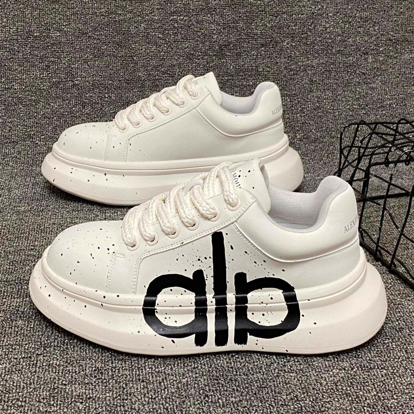 欧美潮牌厚底小白鞋男2025秋季新款百搭青年街拍时尚增高休闲板鞋