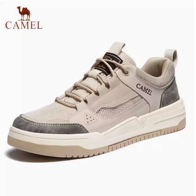 骆驼男鞋夏季新款真皮软底透气休闲网面鞋镂空潮流运动板鞋大码45,流行男鞋,网面鞋,淘宝优惠券,粉丝福利购,淘宝优惠卷