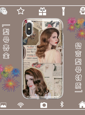 拉娜德雷Lana Del Rey打雷姐手机壳适用于iphone16PROMAX苹果12345XSR678PLUS华为p50p60p70nova13小米14安卓
